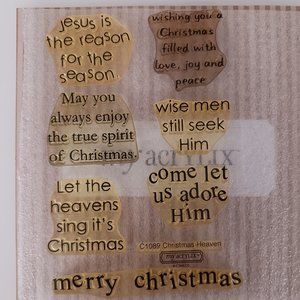 Christmas Heaven acrylic stamp set